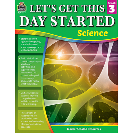 TEACHER CREATED RESOURCES Lets Get This Day Started: Science Book, Grade 3 TCR8263